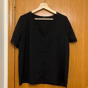 Black formal top, from SHEIN. Size Medium.